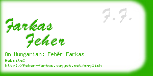 farkas feher business card